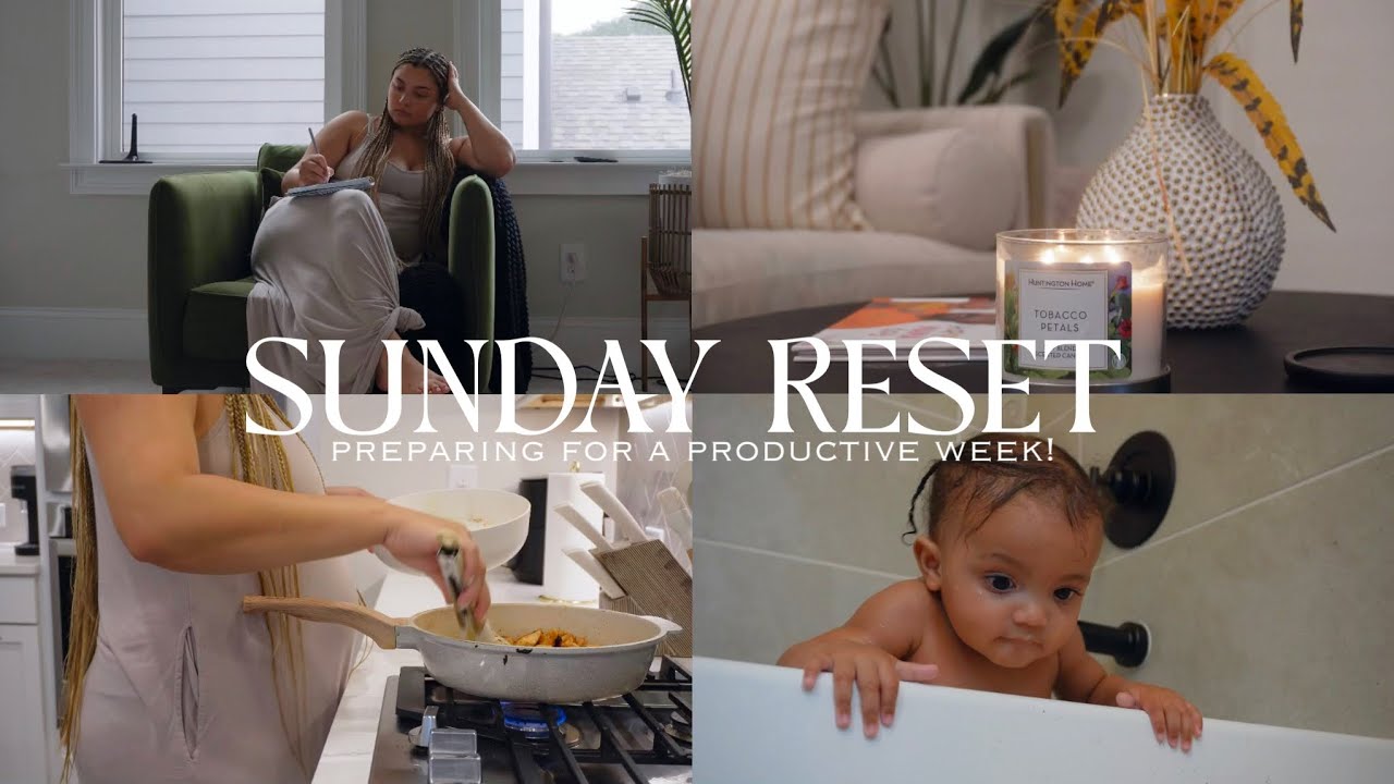 huntington home tobacco petals SUNDAY RESET| deep clean with me + prep for the week + healthy recipe idea  + mommy duties & more