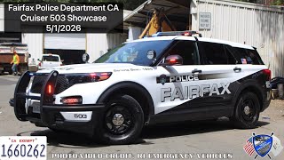 Fairfax Police Department CA Cruiser 503 Showcase 2023 Ford Police Interceptor Utility