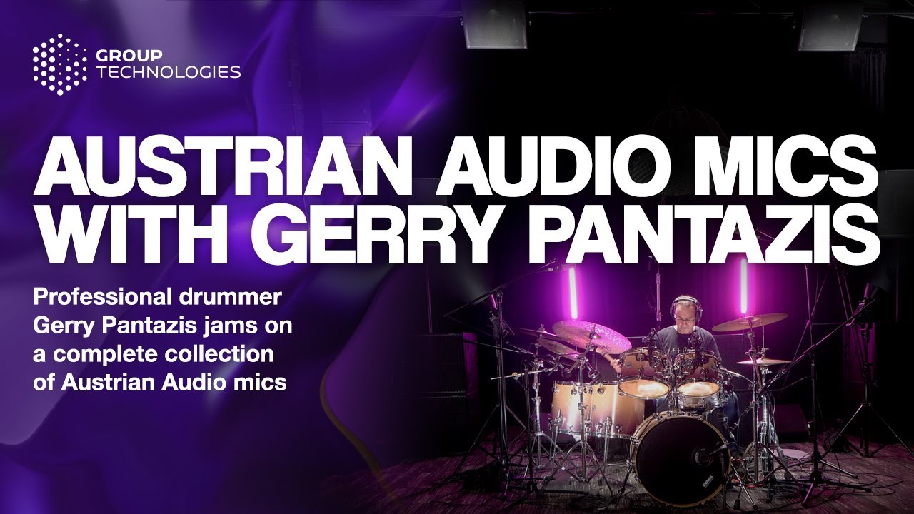 Gerry Pantazis Professional Drum Session with Austrian Audio Microphones