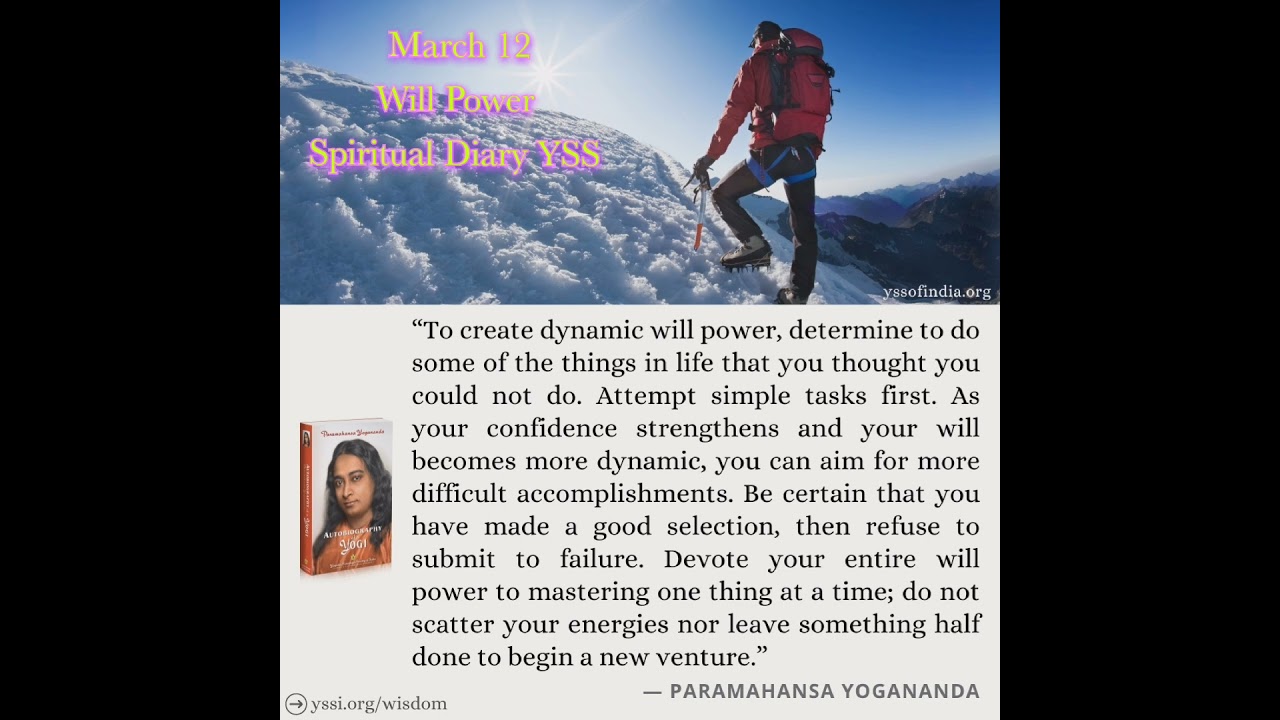 Thought of the Day March 12 YSS 