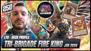 Spicy TRI-BRIGADE FIRE KING Deck Profile - June 2024 [Feat. Ocelot] LYO Lega Yu-Gi-Oh Online