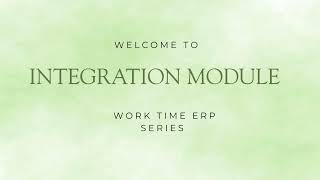 INTEGRATION MODULE