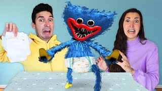 BABYSITTER FOR LITTLE HUGGY WUGGY BABY FOR 24 HOURS! *We are parents of Huggy from Poppy Playtime* screenshot 5