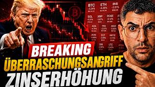 🚨 BREKAING: ÜBERRASCHUNGSANGRIFF AUF DIE USA - HEUTE ZINSERHÖHUNG?