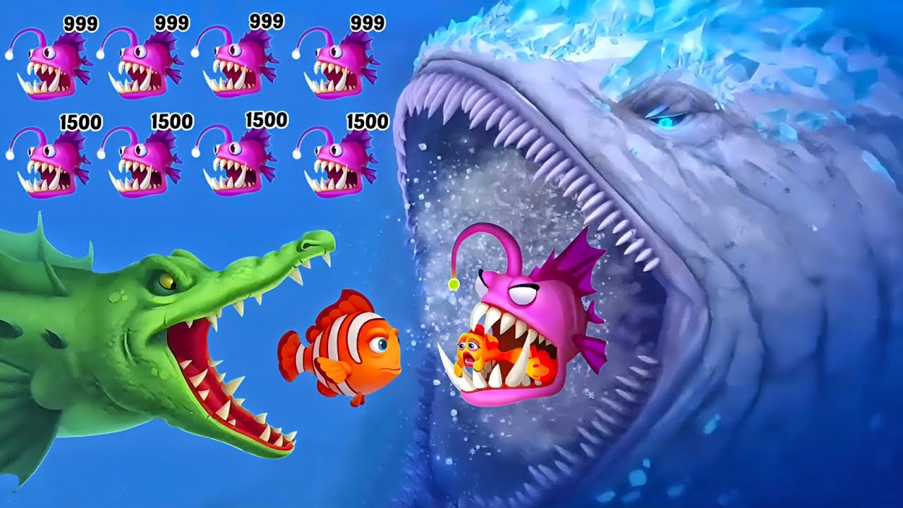 Fishdom 🐟 Monster Shark Extreme Attack 🔥 Fish Rescue from Monster Shark ...