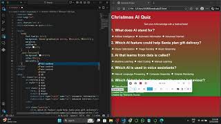 Html U0026 Css U0026 Project 81 christmas Ai Quiz Created By Trishanth Kumar