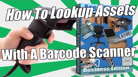 How to Lookup Assets With a Barcode Scanner