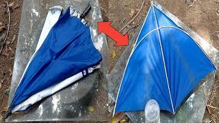 how to make umbrella kite from old junk umbrella diy umbrella kite