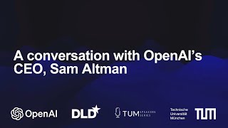 Openais Ceo, Sam Altman At The Technical University Of Munich Tum Speakers Series