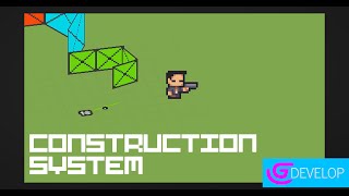 gdevelop - implementing construction system - fake 3d
