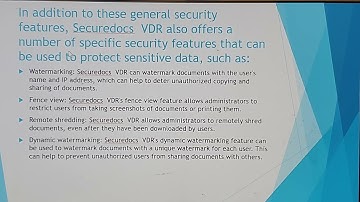 Unlocking Securedocs VDR A Tour of Top Security Features  Today Tech