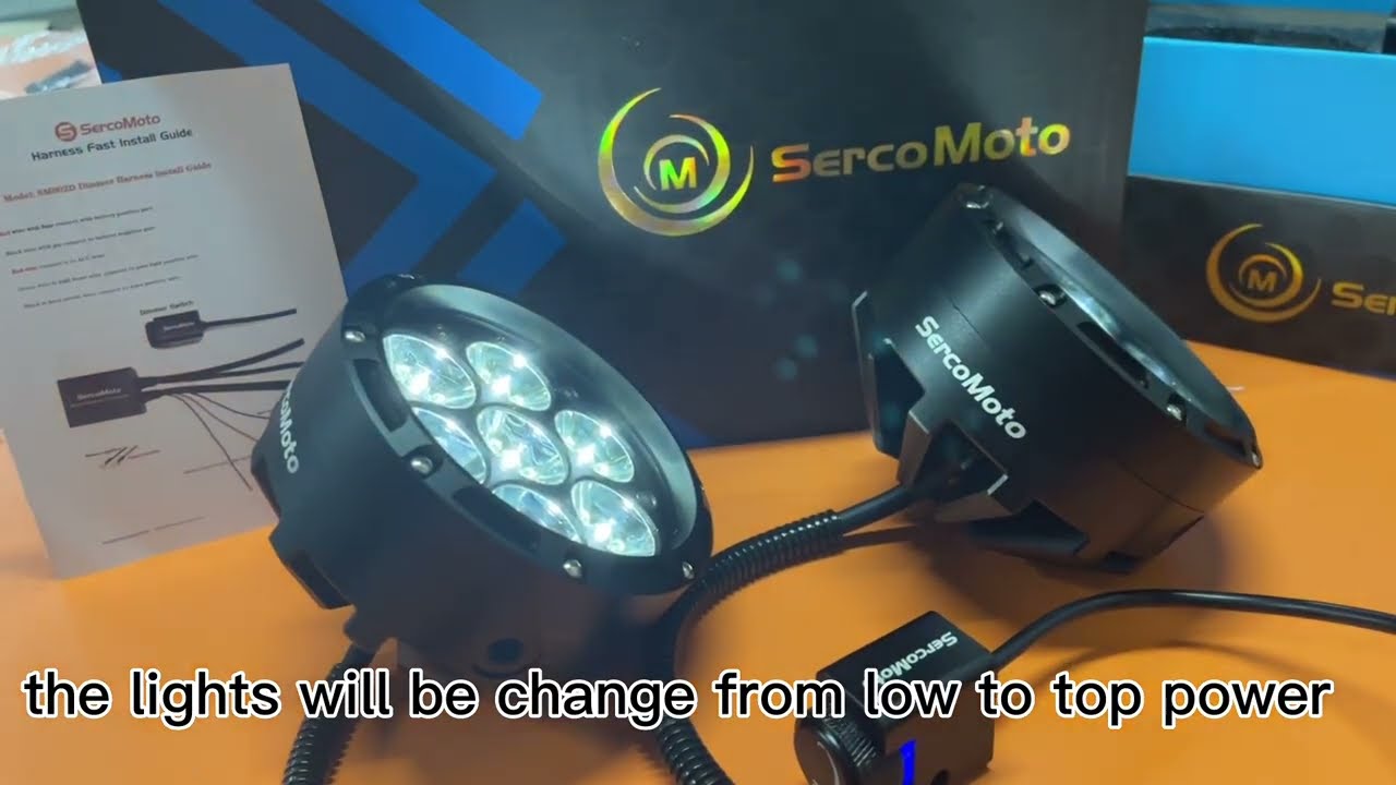 Kit Faros Auxiliares Led Sercomoto Sm6121SD Con Smart Dimmer iMoto