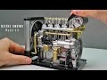 Building A 4 Cylinder Diesel Engine Model Kit Mini 4 Cylinder Engine Assembly 