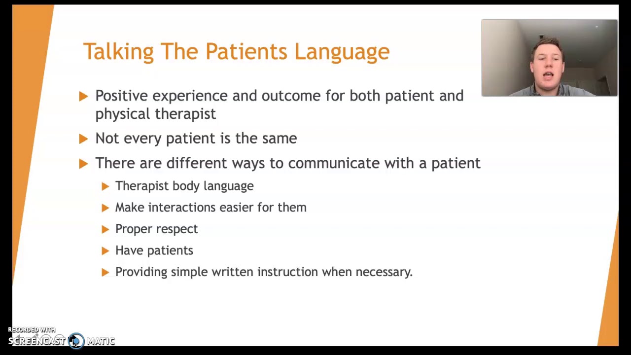 Communication Between Patient and Physical Therapist YouTube