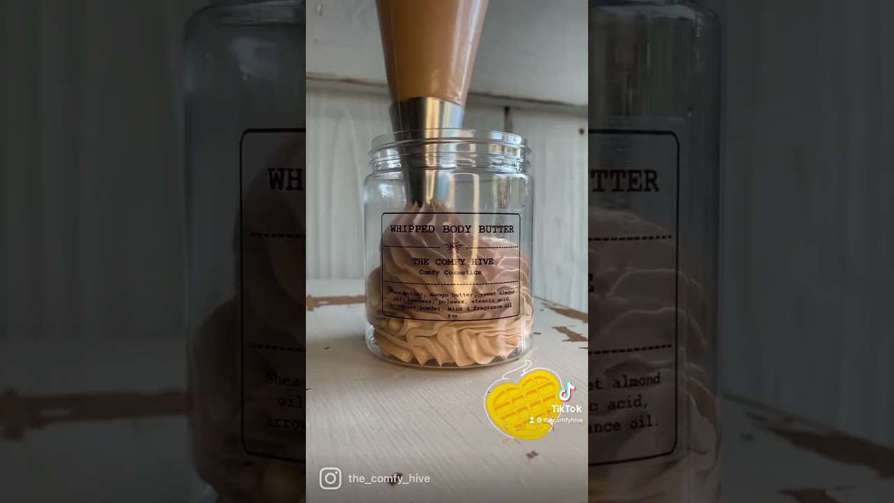 Pumpkin waffle pecan body butter! Find on my Etsy! Etsy.com/shop/TheComfyHive