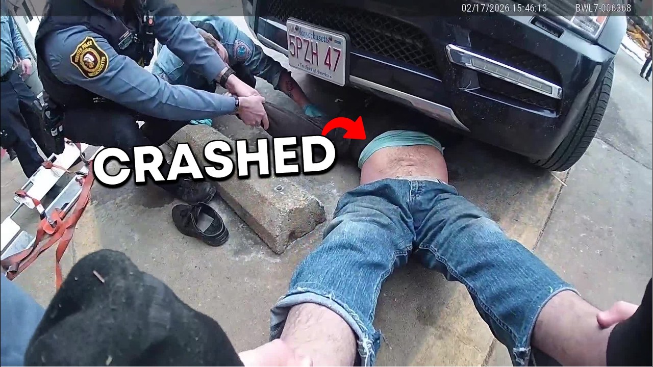 Officers Rescue Man From Underneath Vehicle After Jacks Fail - YouTube