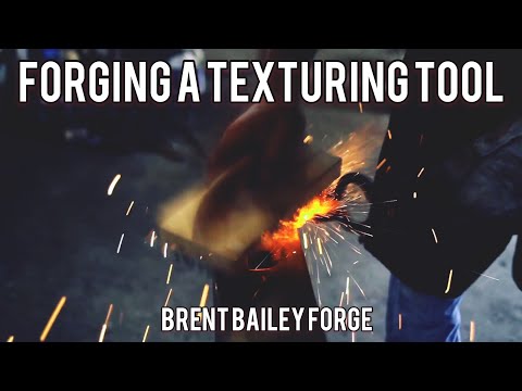 How to forge a texturing tool for your blacksmith shop- Brent Bailey Forge- Blacksmith tool making