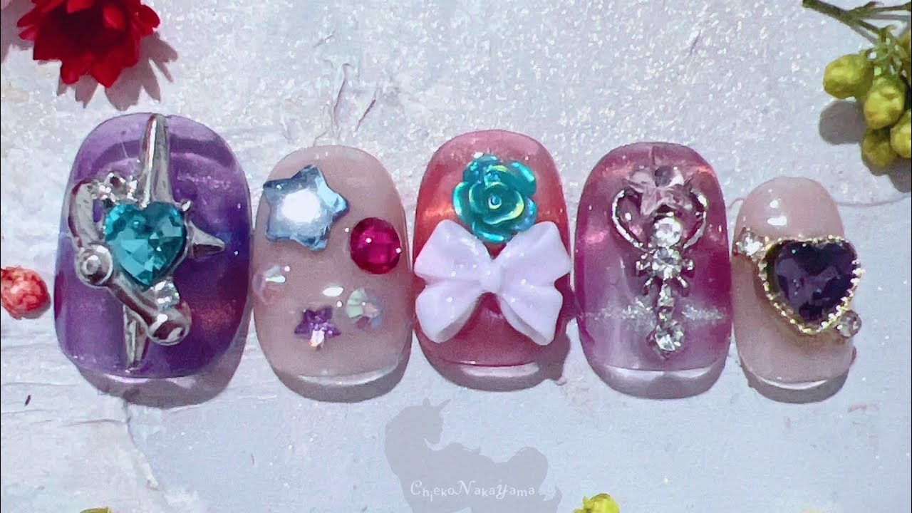 マグネットのボーダー（バーコードネイルと呼ばれているの？）試してみます