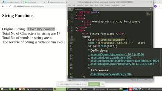 XII Unit  4 String Functions in PHP