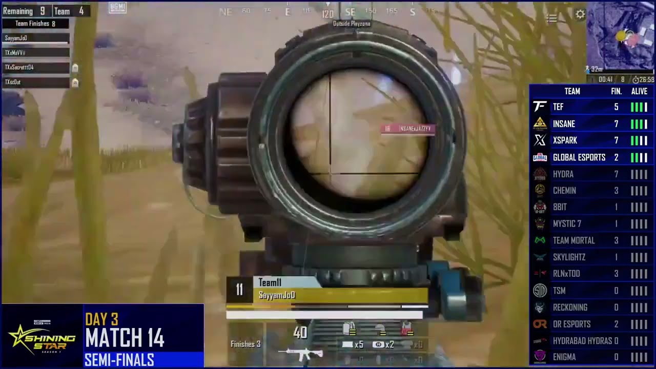 tx vs ge vs ins vs efv last zone fight