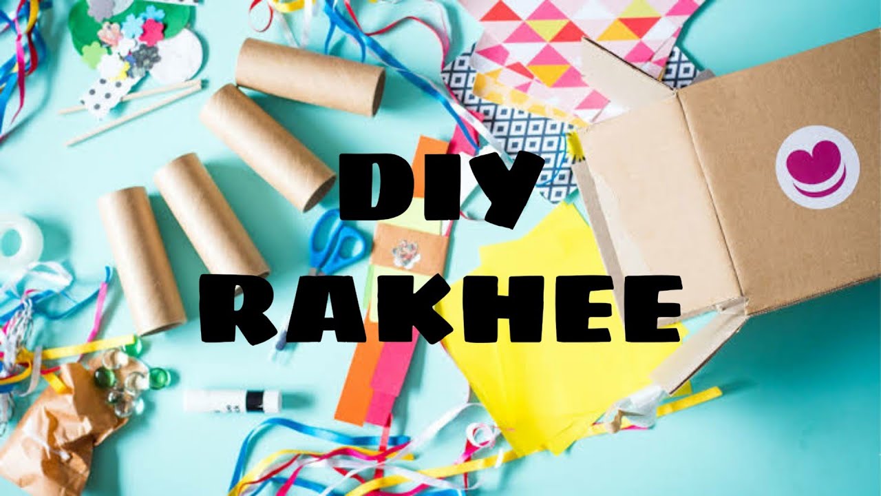 Simple Paper Rakhee DIY RAKHEE /HOMEMADE / COLOURFUL / EASY / SIMPLE - YouTube
