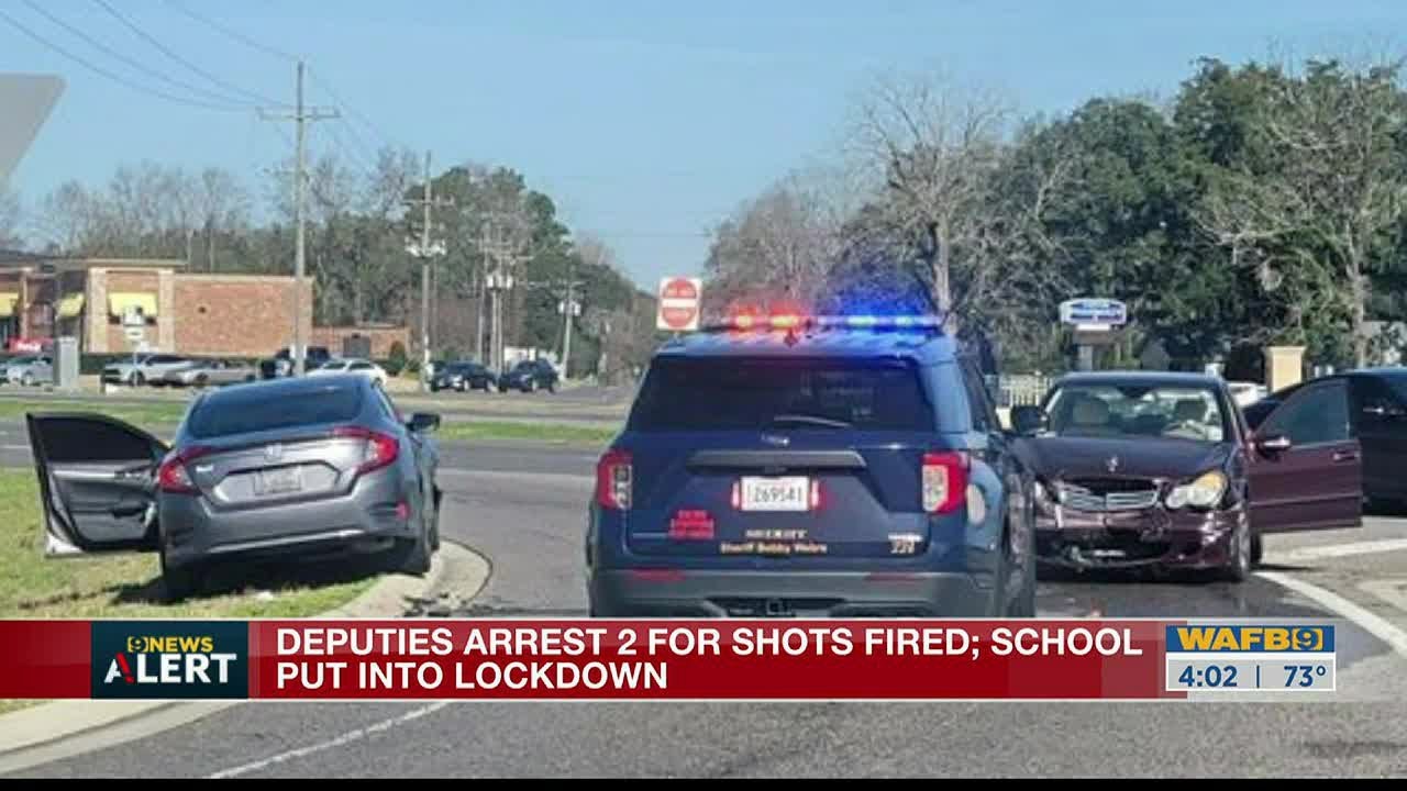 Deputies arrest 2 for shots fired; school put into lockdown - YouTube