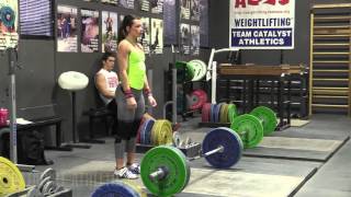 National Champion Jessica Lucero (58kg) Heavy Snatch and Jerk Waves