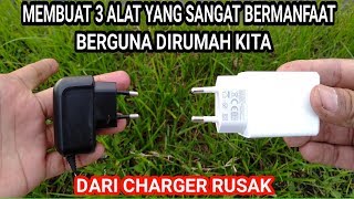 Wajib dicoba!!! Ide kreatif charger rusak menjadi barang yang sangat berguna