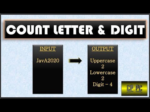 BlueJ | Count number of UPPERCASE , LOWERCASE and DIGITS in a string | Transistor World
