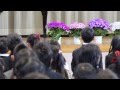 H25.4.8長女 入学式にて一年生になったらを熱唱