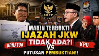 🔴LIVE! MAKIN TERBUKTI IJAZAH JKW TIDAK ADA?! BONATUA VS KPU: PUTUSAN PEMBUKTIAN!!
