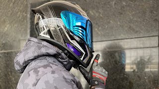VEGA BOLT BLUE CHROME VISOR BLACK PANTHER EDITION