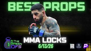 BEST MMA PROPS TODAY | BEST BETS | SATURDAY 6/13/26 | UFC FREEDOM 250 | BONUS BET 🔥