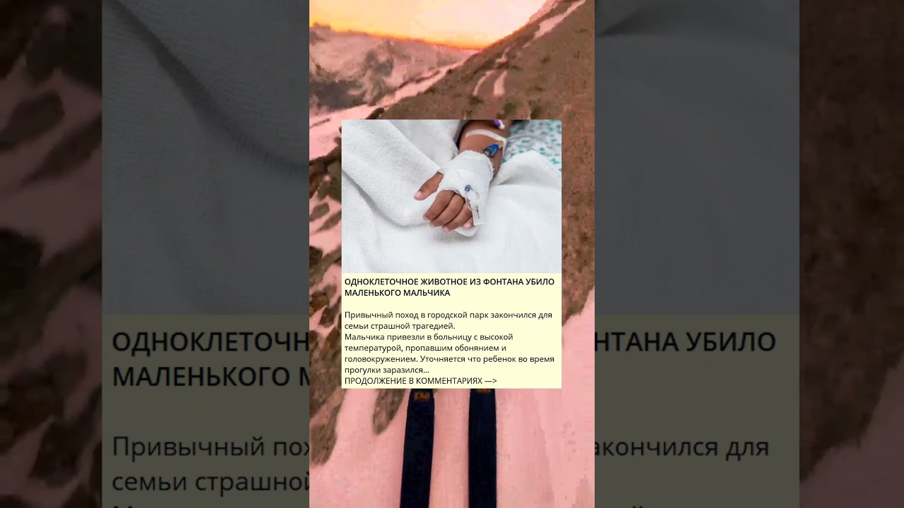 ОДНОКЛЕТОЧНОЕ ЖИВОТНОЕ ИЗ ФОНТАНА УБИЛО МАЛЕНЬКОГО МАЛЬЧИКА