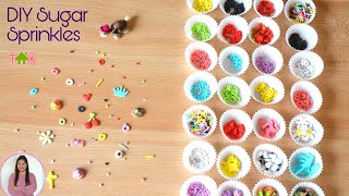 DIY Edible Sugar Sprinkles | Easy & Cheap Homemade Sprinkles | Decoration for Cakes & Cupcakes
