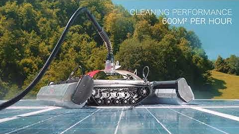 Serbot pvClean- cleaning robot for solar/pv panels and glass surfaces