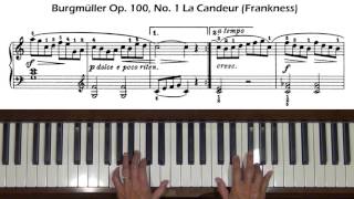 Burgmuller Op. 100, No. 1 La candeur (Frankness) Piano Tutorial