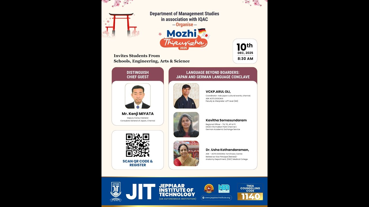 MOZHI THIRUVIZHA @ JIT 2025