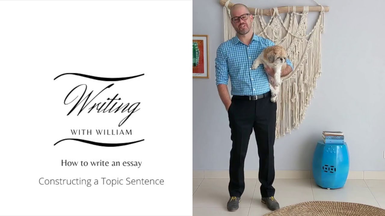 How to write an essay: Constructing Topic Sentences - YouTube
