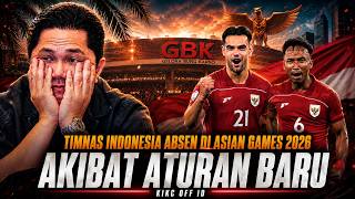Timnas Indonesia Absen di Asian Games 2026 Akibat Aturan Baru