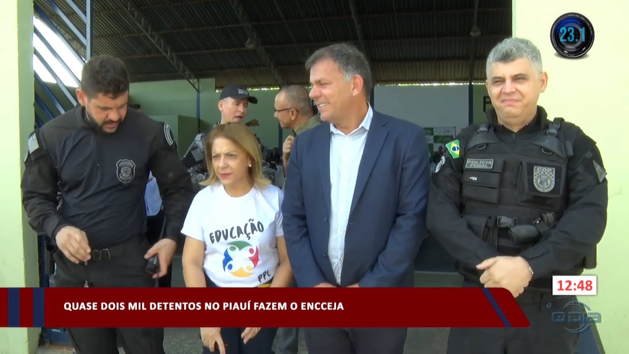 Detentos do sistema prisional piauiense realizam o ENCEEJA 18 10 2023