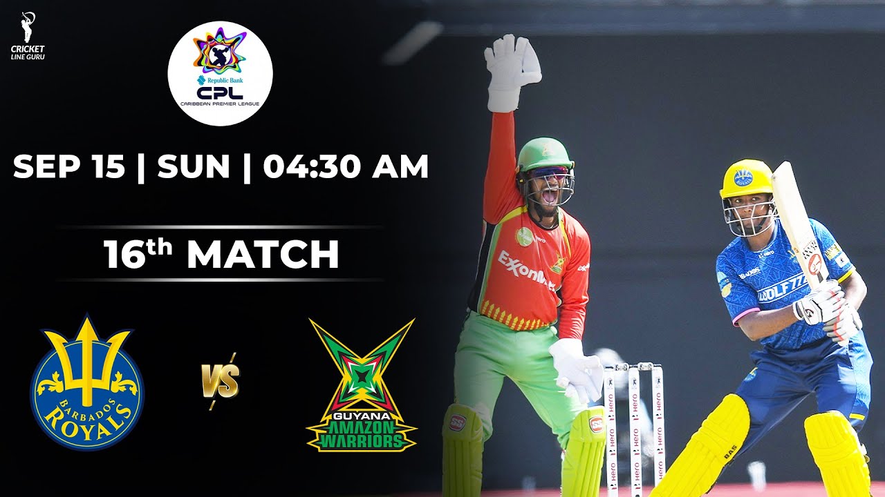 CPL 2024: BR vs GAW 16th Match PREDICTION, Who Will WIN? BR vs GAW Dream 11 Team  Prediction