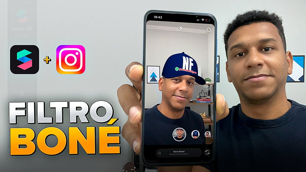 Como Criar Filtro Boné para o Instagram - Meta Spark