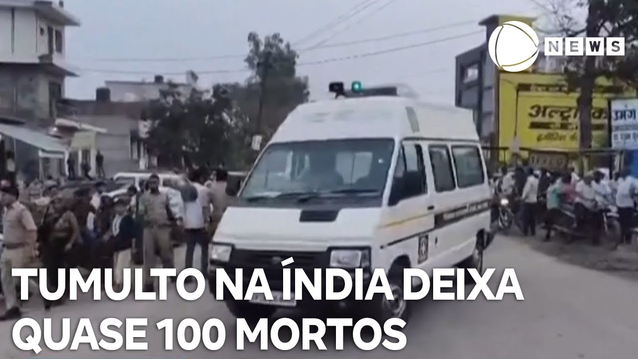 Tumulto em cerimônia religiosa deixa quase 100 mortos na Índia