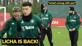 Lisandro Martinez and Rashford spotted BACK in Man United training | Manchester United News