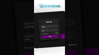 Modern Sign In Page UI Design 💻🔥 (HTML + CSS)