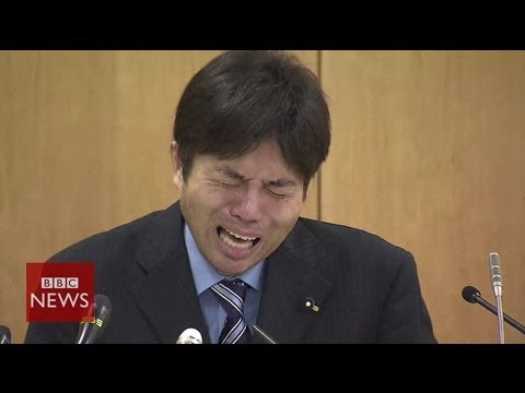 Crying Japanese politician Ryutaro Nonomura is an internet hit - BBC News