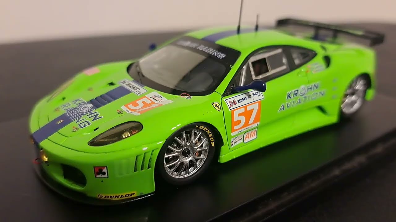 Fujimi 2011 Krohn Racing Ferrari F430 GTC in 1/43 scale. - YouTube