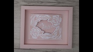 How to use Tonic Studios Floating Roses Die Set and Tailored Frames Shallow Bay dies