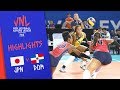 JAPAN vs. DOMINICAN REPUBLIC - Highlights Women | Week 5 | Volleyball Nations League 2019